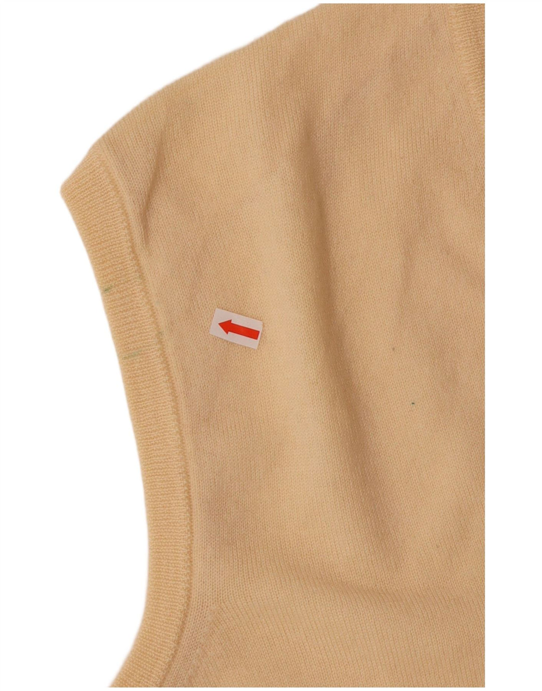 POLO masculino com decote em V colete regata IT 52 grande lã virgem amarela