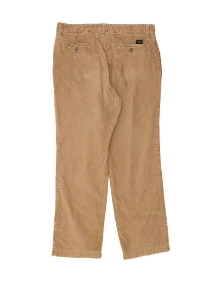 DOCKERS Mens Straight Corduroy Trousers W34 L31 Beige Vintage Dockers and Second-Hand Dockers from Messina Hembry 