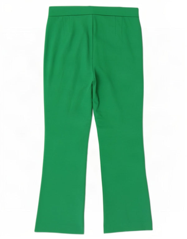 Calça feminina Zara Bootcut cortada média W28 L25 algodão verde