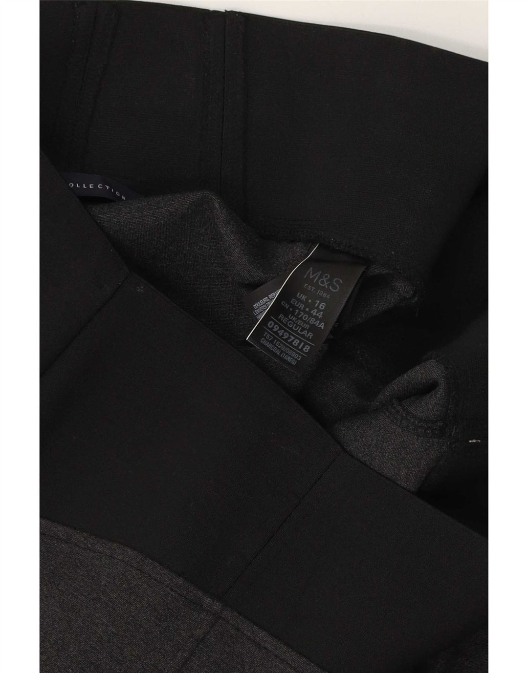 Leggings femininos Marks & Spencer Reino Unido 16 grande cinza colorblock viscose