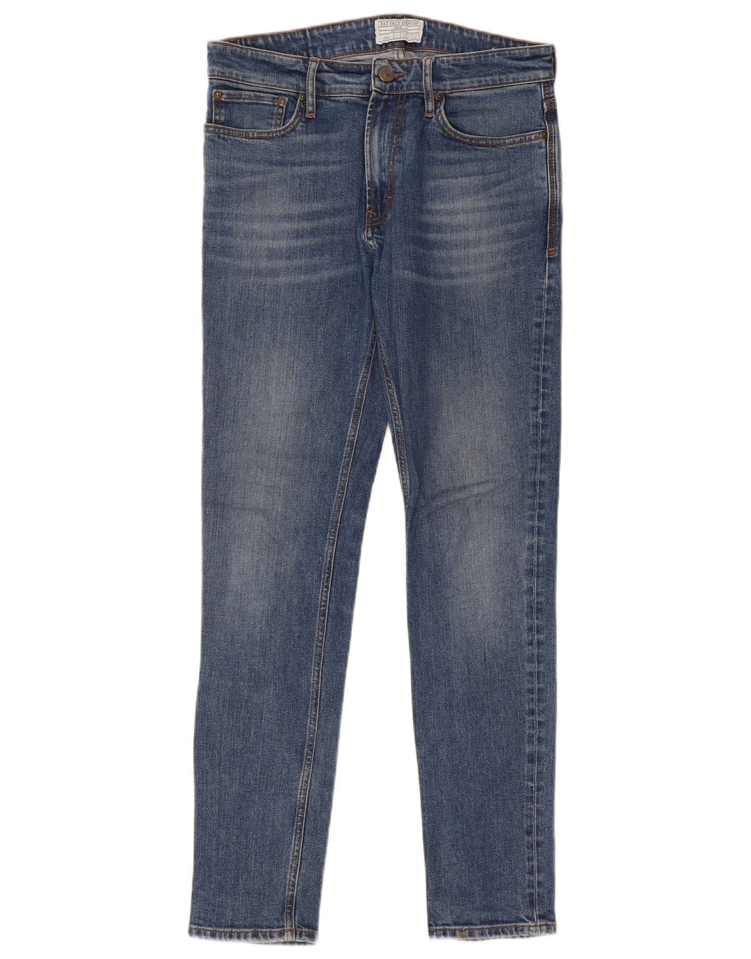 Calça Jeans Slim Feminina Fat Face W32 L32 Algodão Azul