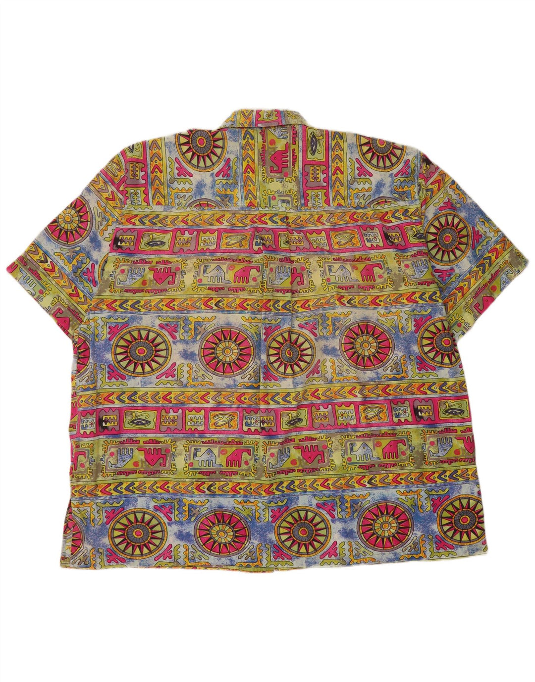 Camisa masculina Avanti com estampa abstrata tamanho 41/42 grande multicolorida