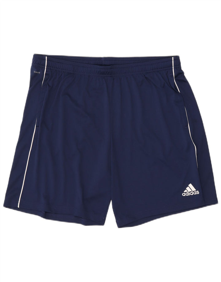 Shorts esportivos masculinos ADIDAS Climalite 2XL azul marinho poliéster