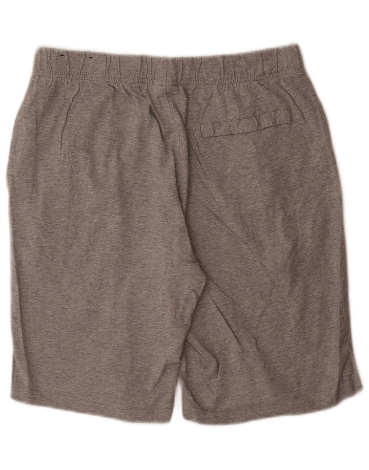 Shorts esportivos masculinos Nike grande algodão cinza