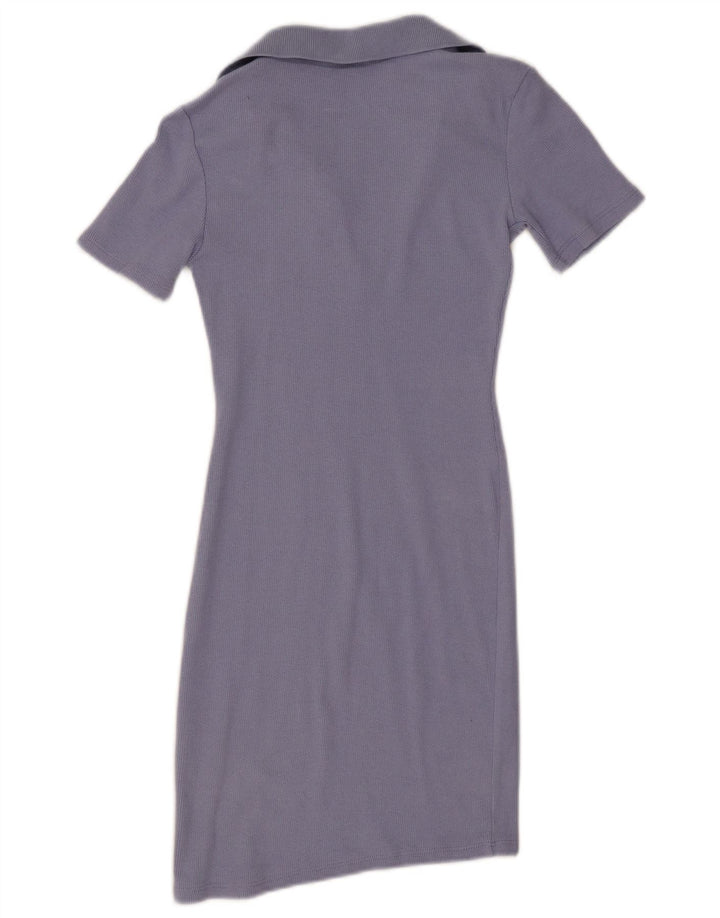 Vestido polo feminino Zara UK 8 pequeno roxo