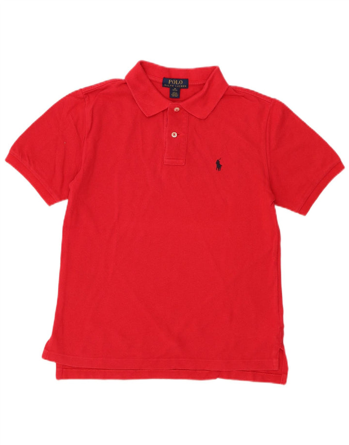 Polo RALPH LAUREN 10-11 Anos Médio Algodão Vermelho