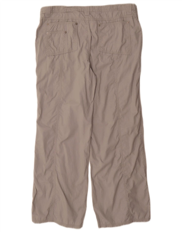 Calça cargo feminina reta Marks & Spencer Reino Unido 14 grande W34 L30 cinza
