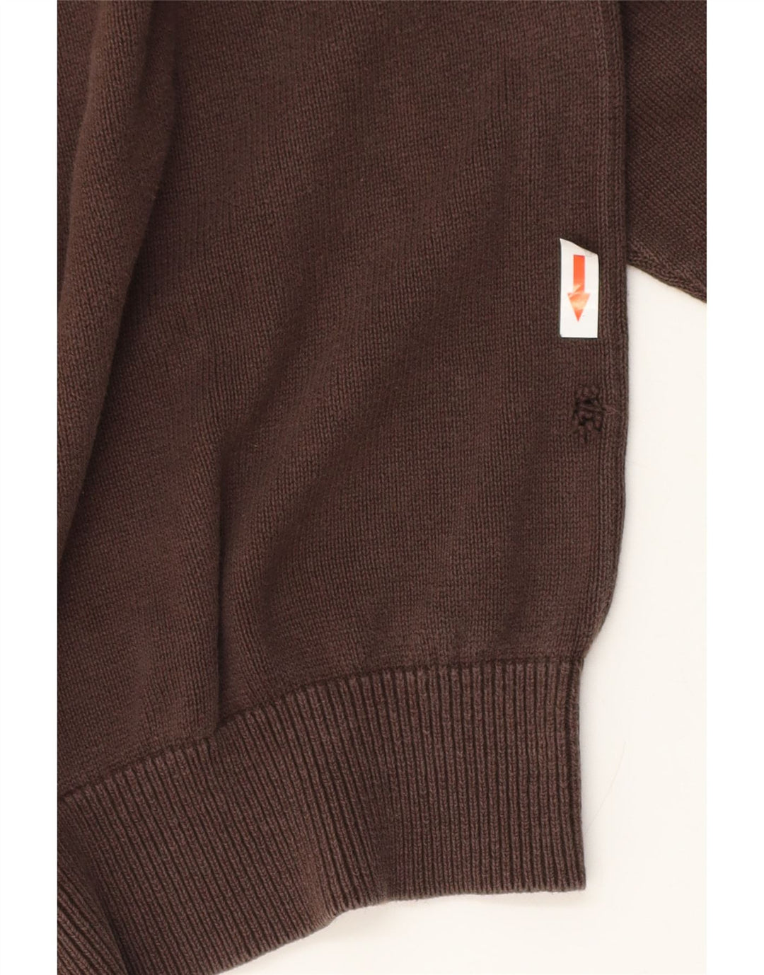 Suéter masculino Tommy Hilfiger com gola redonda grande marrom