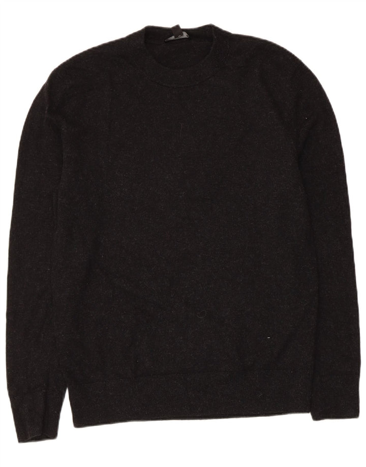 Suéter feminino Cos com gola redonda UK 10 lã preta pequena