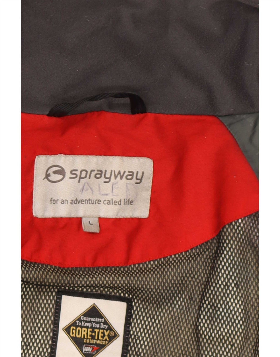 Jaqueta de chuva masculina Sprayway Gore-Tex UK 40 grande verde colorblock poliamida