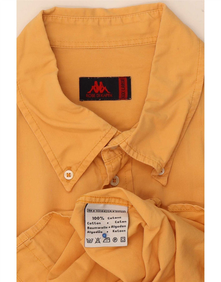 Camisa masculina de manga curta Kappa 3XL algodão laranja