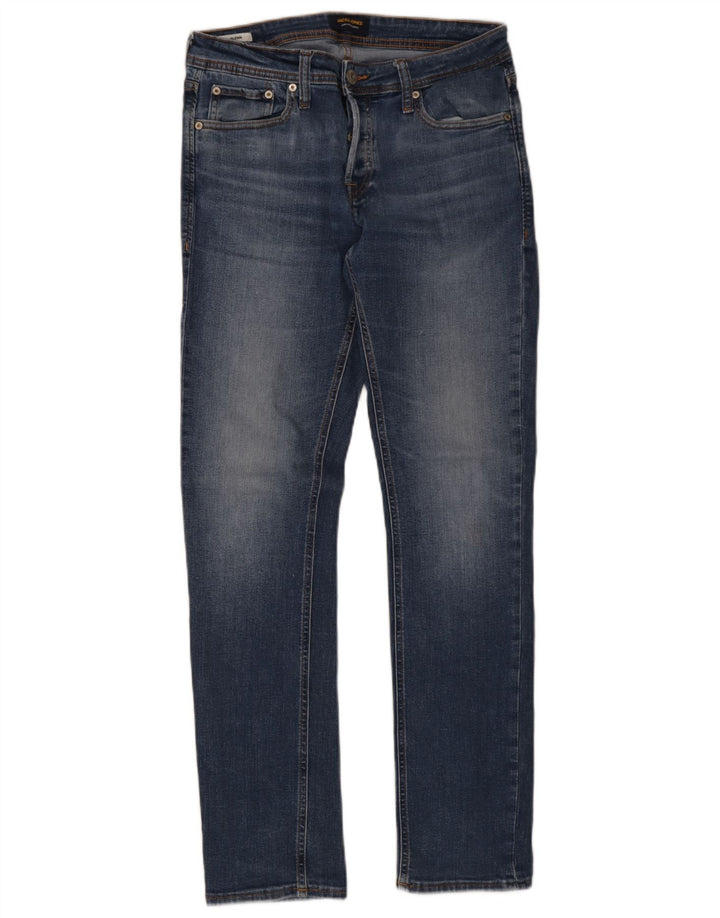Jack & Jones Masculino GLENN Slim Jeans W31 L32 Azul Algodão