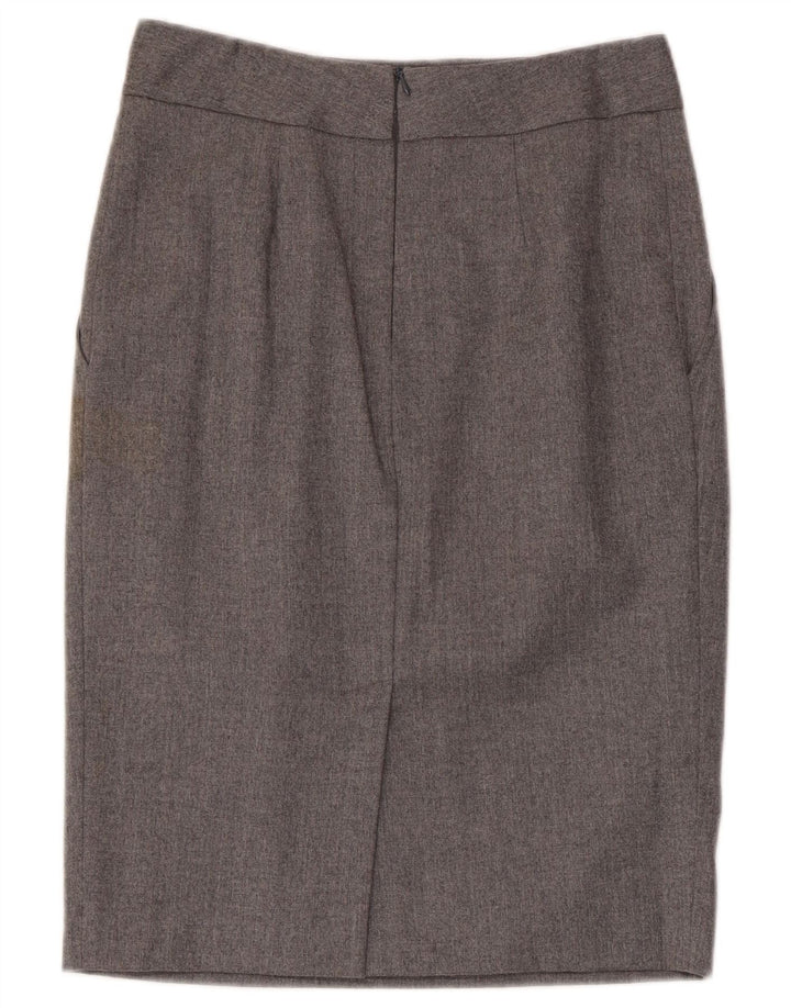 BLUMARINE Womens Pencil Skirt IT 42 Medium W28  Grey Virgin Wool