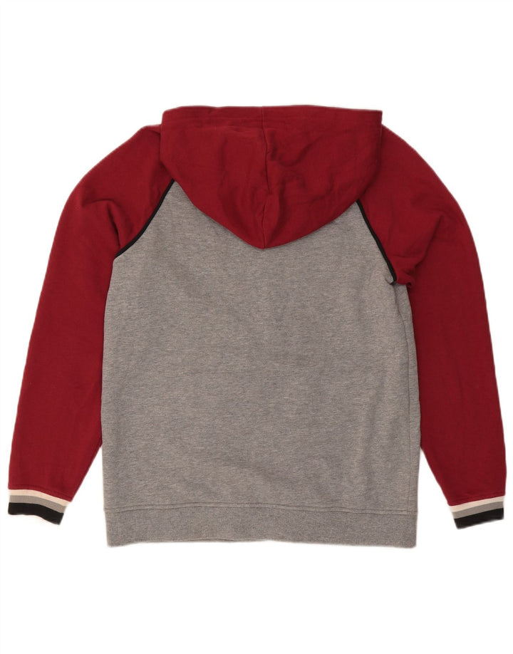 Jaqueta masculina Vans com capuz e jaqueta pequena de algodão colorblock vermelho