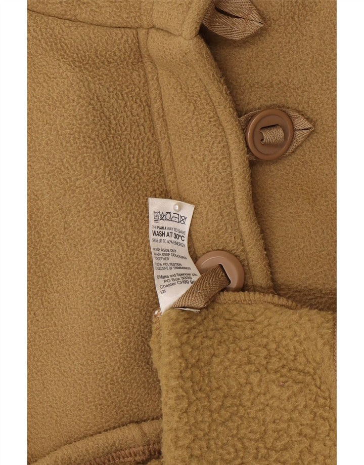 Jaqueta de lã feminina Marks & Spencer Reino Unido 20 2XL poliéster marrom