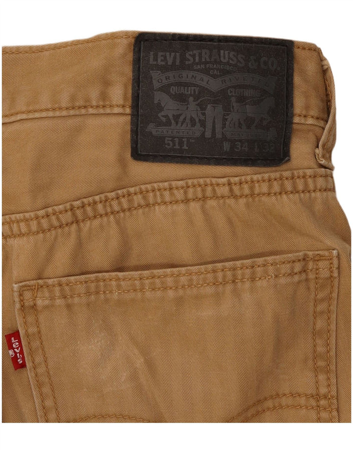 Calça Levi's Masculina 511 Slim Casual W34 L29 Marrom