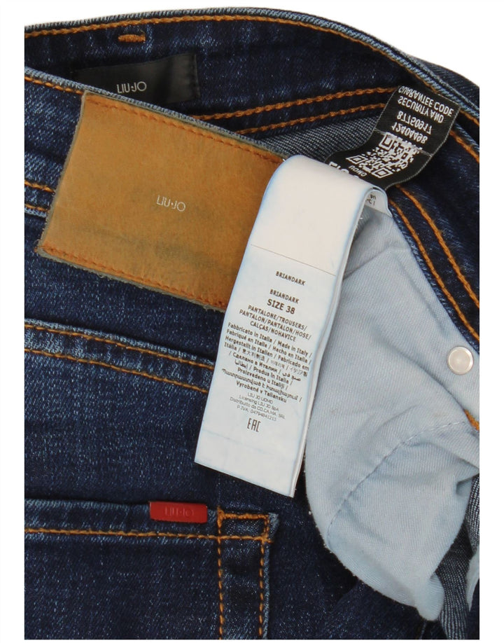 LIU JO Masculino Regular Fit Jeans Reto W38 L32 Algodão Azul