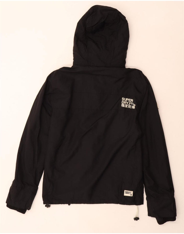 Jaqueta corta-vento masculina Superdry The Windcheater Graphic UK 34 XS preta