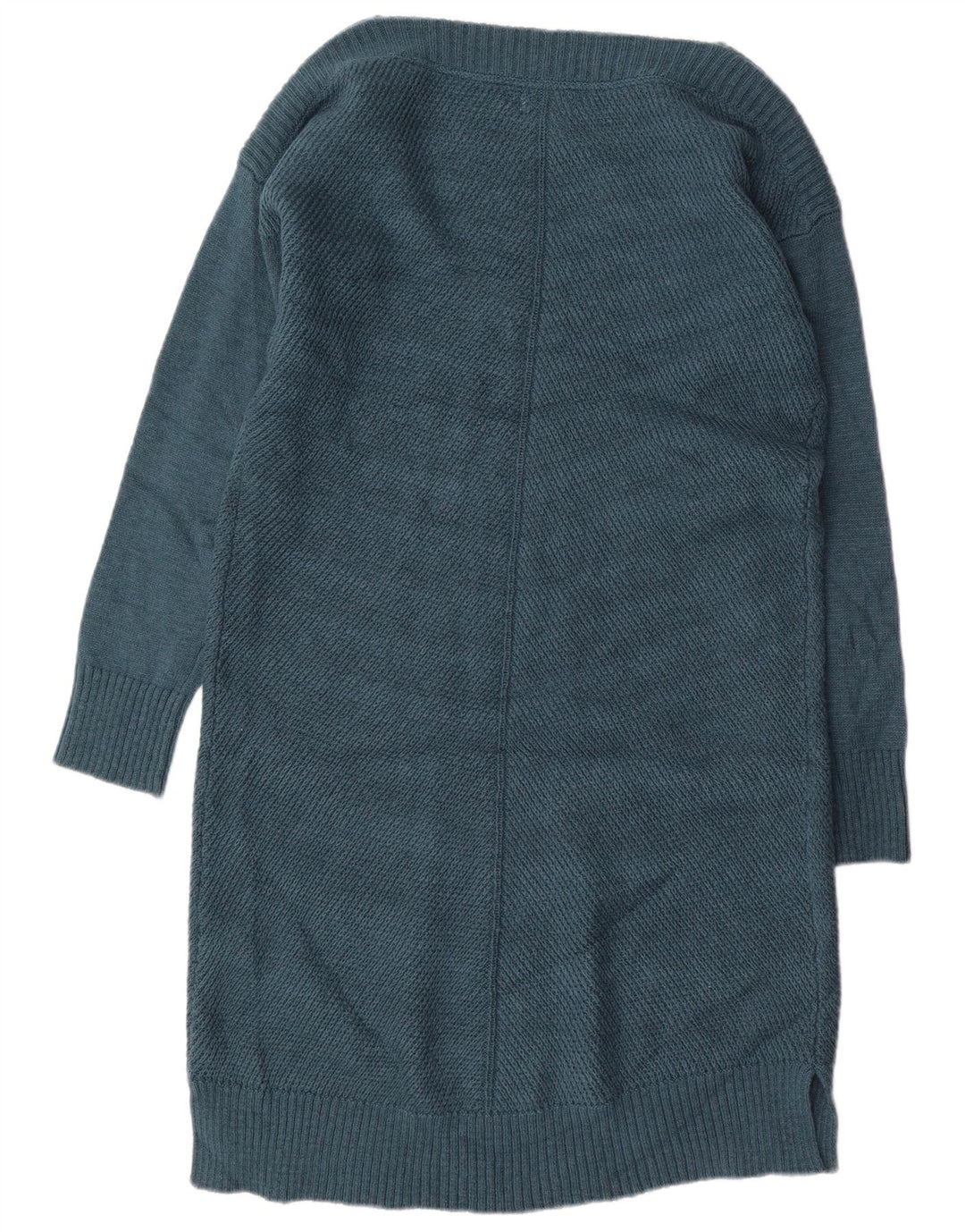 Suéter feminino Fat Face UK 14 grande algodão azul