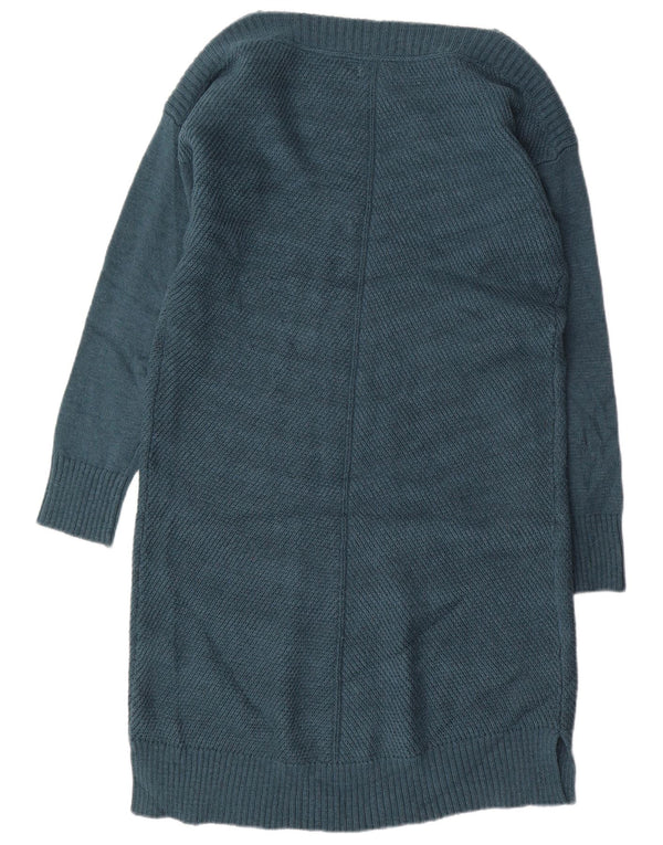 Suéter feminino Fat Face UK 14 grande algodão azul