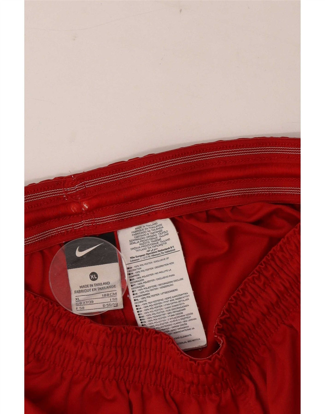 Shorts esportivos gráficos masculinos Nike XL poliéster vermelho
