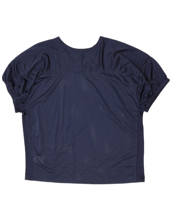 Camisa feminina Nike UK 22 3XL azul marinho poliéster