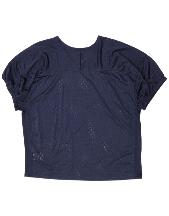 Camisa feminina Nike UK 22 3XL azul marinho poliéster