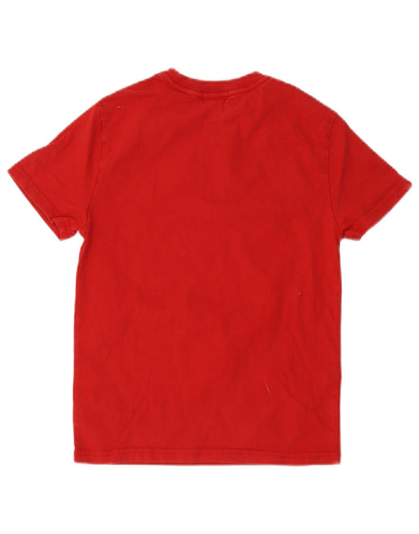 Camiseta Polo Ralph Lauren Meninos Top 7-8 Anos Pequeno Algodão Vermelho
