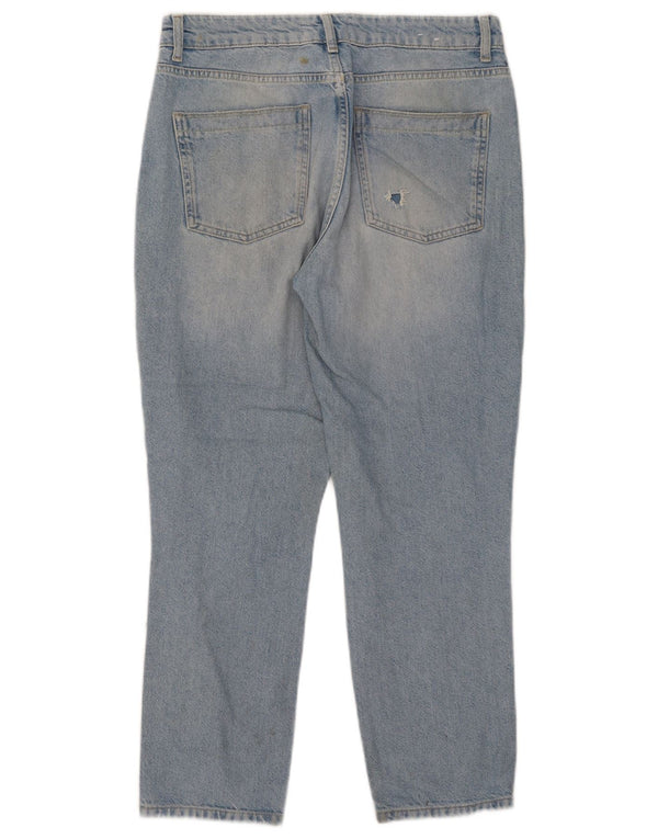 Jeans recortados femininos Reiss W29 L26 algodão azul