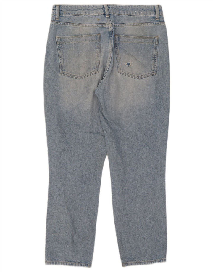 Jeans recortados femininos Reiss W29 L26 algodão azul