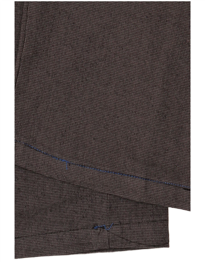 Calça masculina cortada reta Marks & Spencer W44 L23 algodão cinza