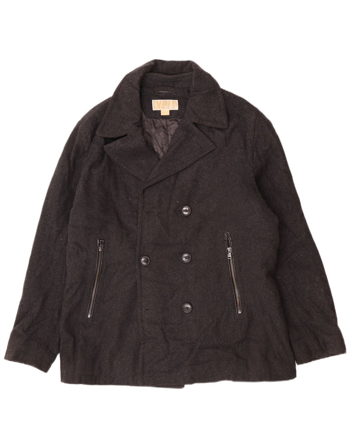 Casaco Michael Kors Masculino Pea UK 40 Grande Lã Cinza Clássico