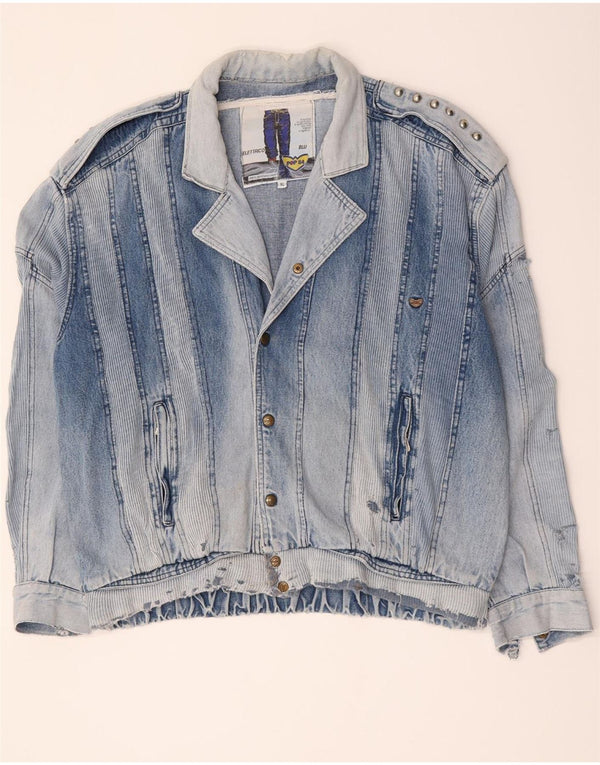 Jaqueta jeans masculina POP 84 UK 42 XL azul