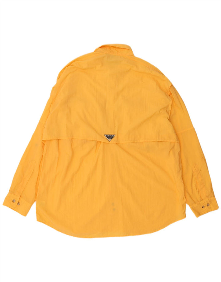 Camisa masculina Columbia XL amarela nylon