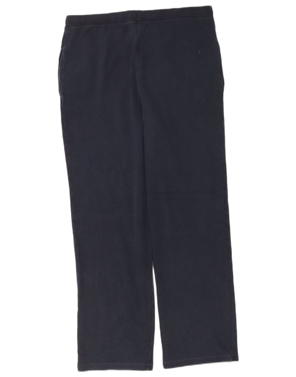 Calça de treino feminina Marks & Spencer Reino Unido 14 algodão azul marinho médio