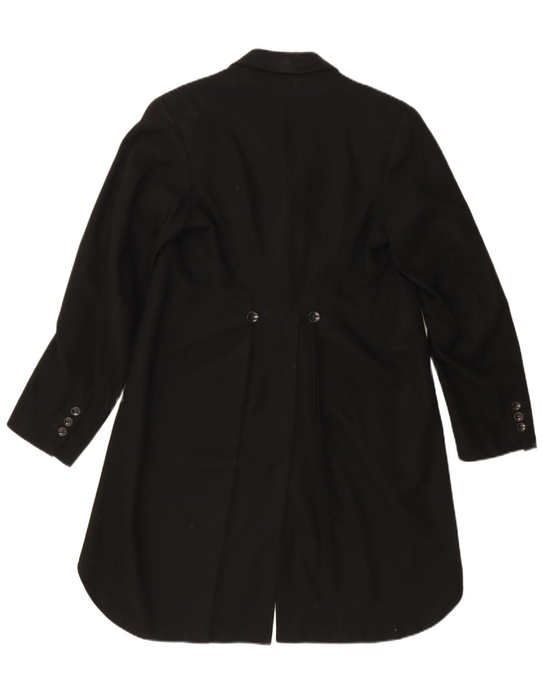 Jaqueta blazer masculina vintage com 1 botão e fraque Reino Unido 36 pequena preta