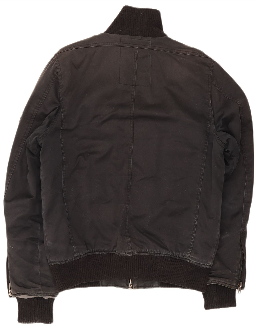 Jaqueta utilitária masculina Jack & Jones Reino Unido 40 grande algodão preto