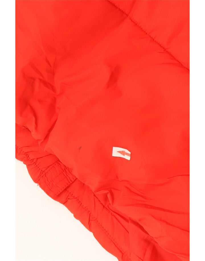 Jaqueta feminina acolchoada com capuz Marks & Spencer UK 22 3XL poliéster vermelho