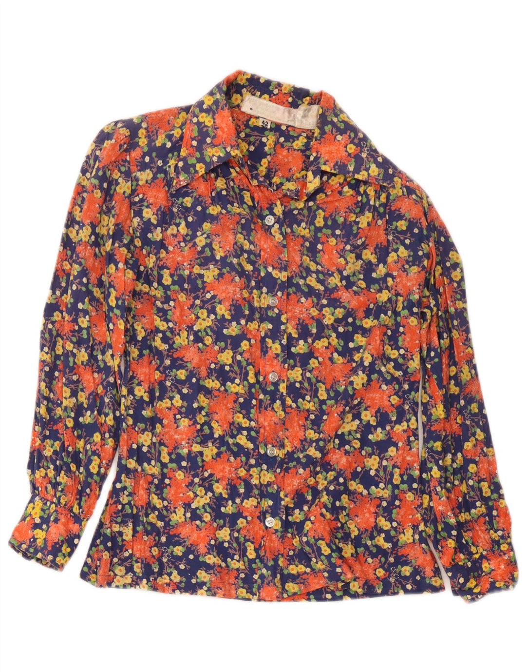 Blusa Camisa Feminina Vintage IT 42 Médio Multicolorido Floral