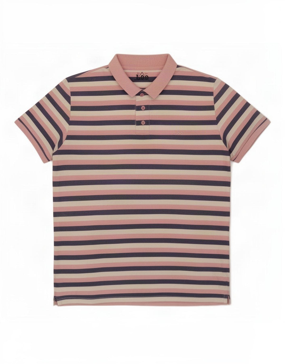 Camisa polo masculina Lee Regular XL algodão listrado multicolorido