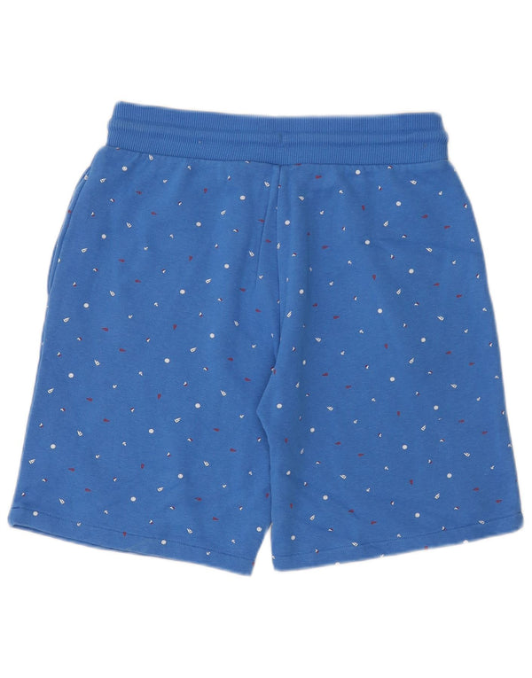 Fila Mens Sport Shorts Médio Algodão Manchado Azul