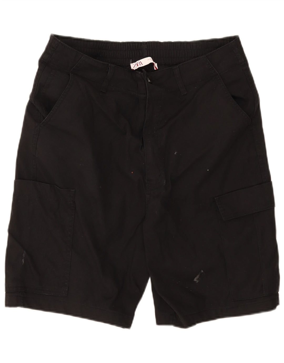 Zara Mens Cargo Shorts EU 42 Grande W32 Preto