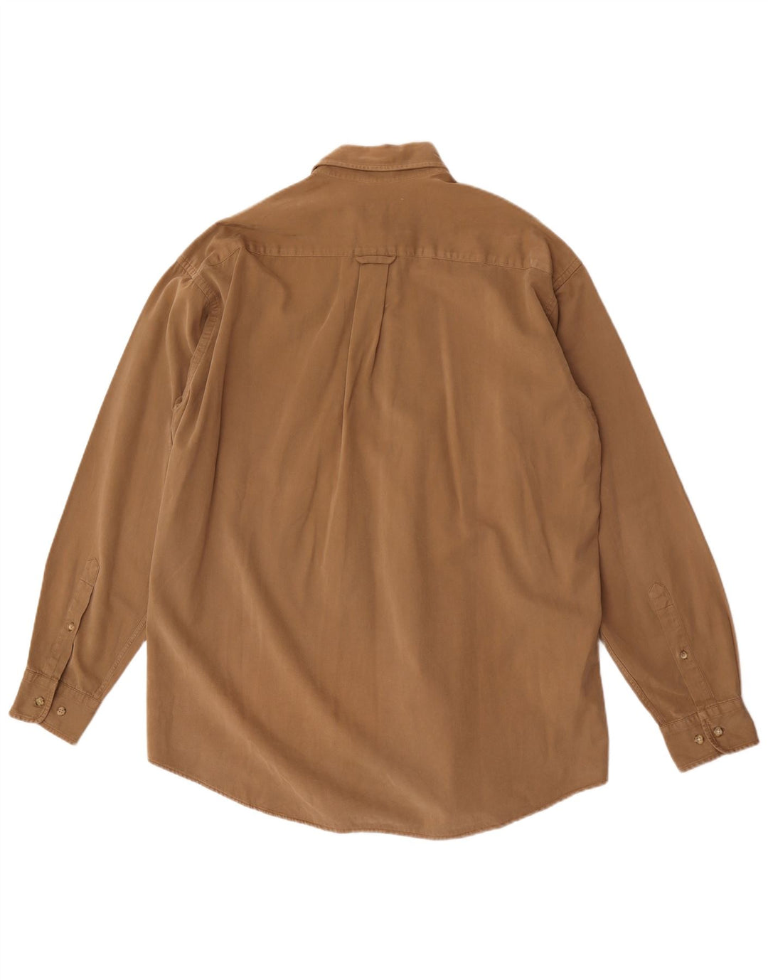 Camisa masculina Gant Loose Fit de algodão marrom médio
