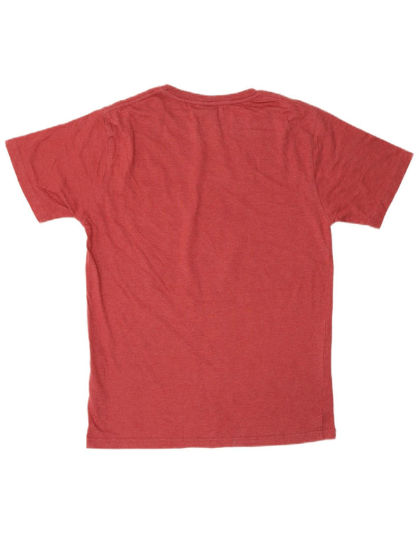 Camiseta masculina gráfica SALTROCK top pequeno algodão vermelho