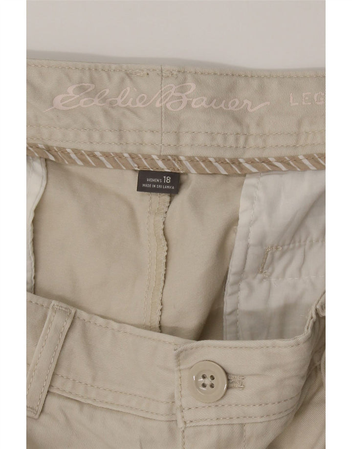 EDDIE BAUER Womens Chino Shorts US 18 2XL W40 Beige Cotton Vintage Eddie Bauer and Second-Hand Eddie Bauer from Messina Hembry 