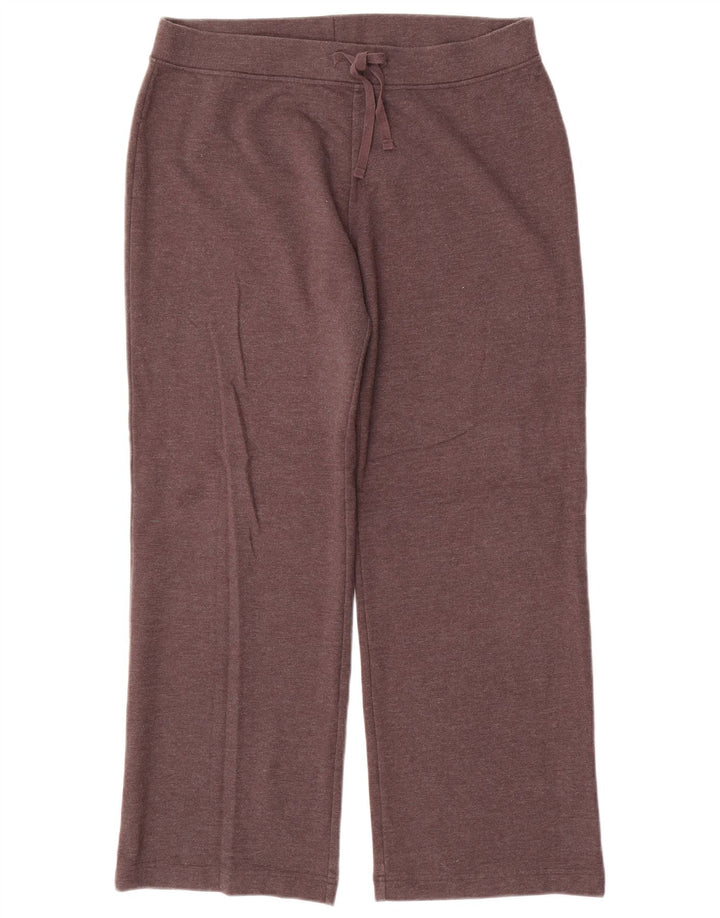 Calça de treino feminina Marks & Spencer Reino Unido 14 grande algodão marrom