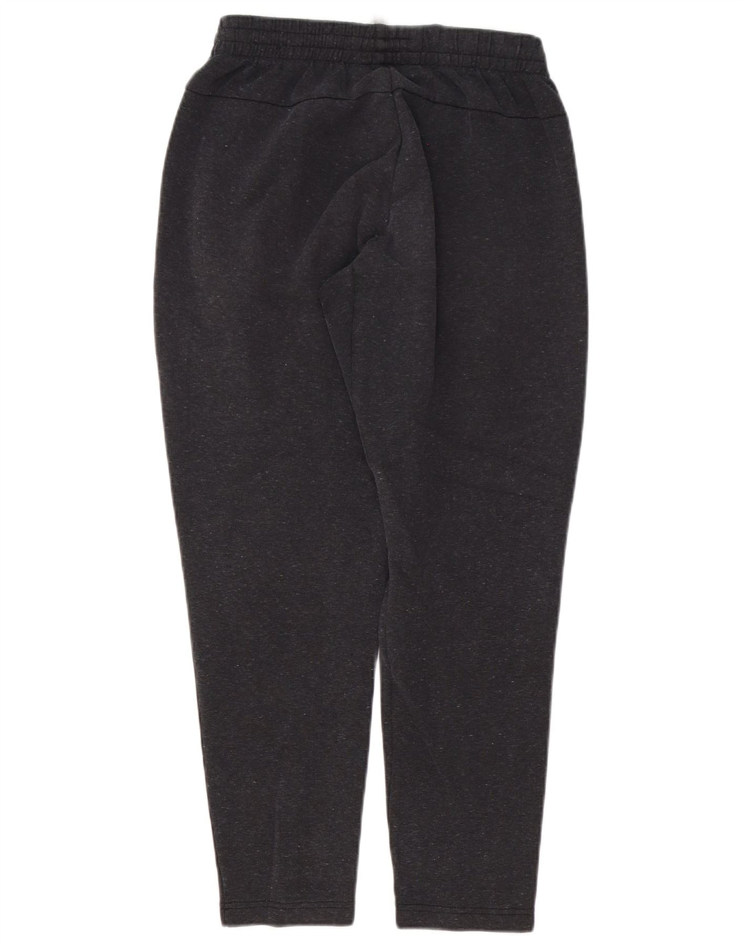 Calça de treino masculina Adidas pequena cinza manchada de algodão