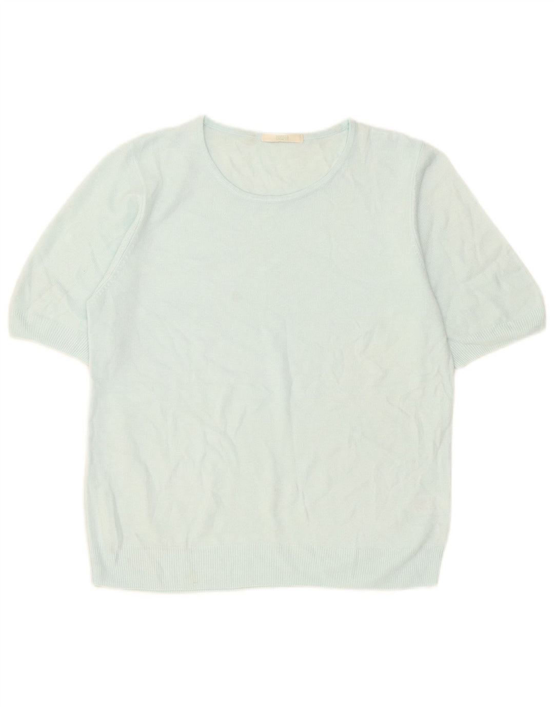Suéter feminino Marks & Spencer com gola canoa Reino Unido 16 grande azul