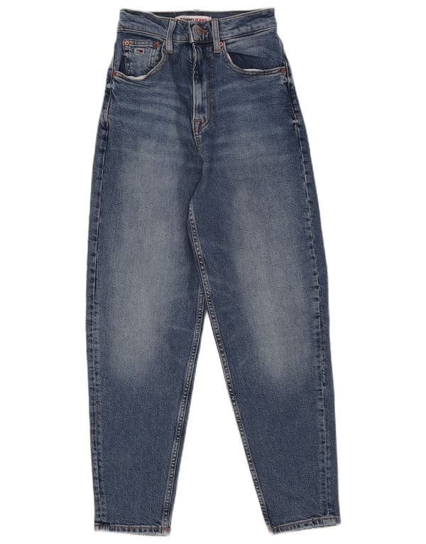 Jeans feminino Tommy Hilfiger Mom High Rise Tapered W24 L25 algodão azul