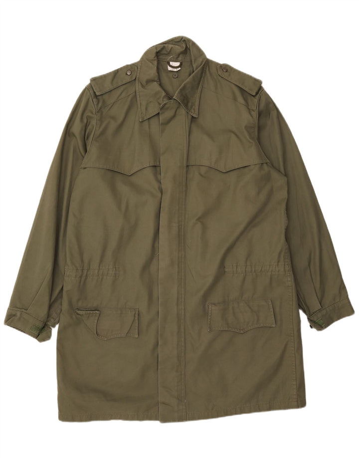 Casaco militar masculino vintage UK 42 XL cáqui